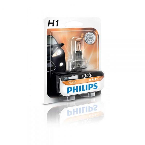   Philips H1 Vision, 3200K, 1/ 12258PRB1 -  1