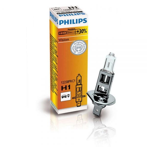   Philips H1 Vision, 3200K, 1/ 12258PRC1 -  1
