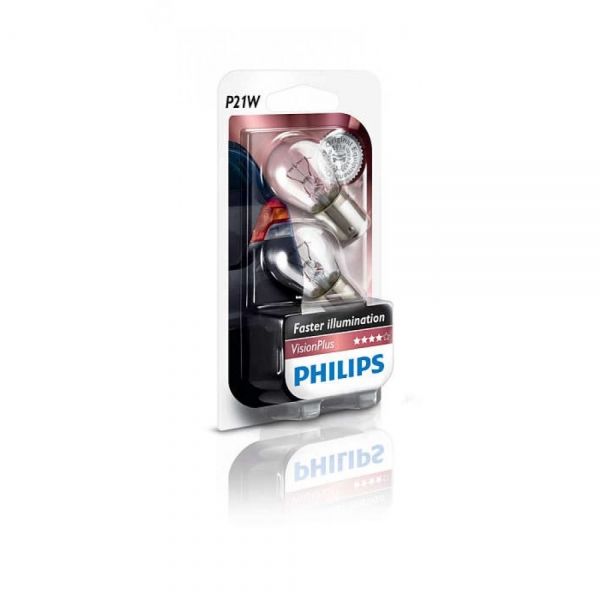   Philips P21W VisionPlus, 2/ 12498VPB2 -  1