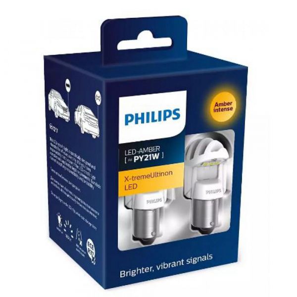 ����� ������������ PHILIPS 11498XUAXM X-tremeUltinon LED gen2 PY21W 12V BAU15s (2 ��.) - �������� 1