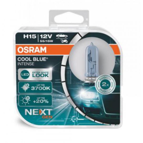 ����� ���������� Osram H15 55/15W 12V PGJ23T-1 Cool Blue Intense Next Gen +20% 2��/ (64176CBN-HCB - �������� 1