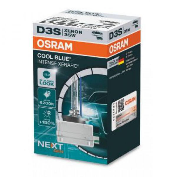 ����� ���������� Osram D3S 35W PK32D-5 Cool Blue Intense Next Gen +150% 1 ����� (66340CBN) - �������� 1