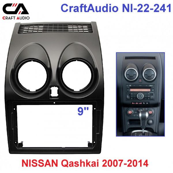   CraftAudio NI-22-241 NISSAN Qashkai 2007-2014 9" -  1