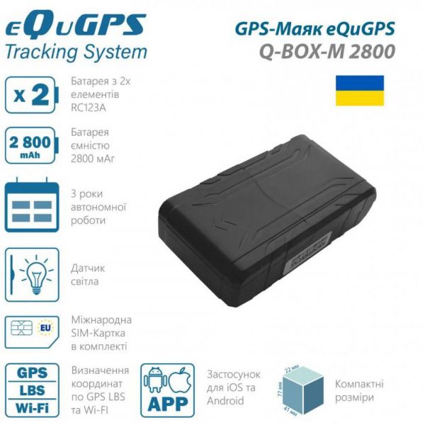 GPS- eQuGPS Q-BOX-M 2800 (TravelSIM) -  1