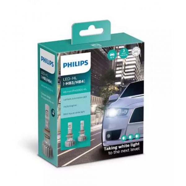 ����� ���������� PHILIPS LED HB3/HB4 Ultinon Pro5000 + 160% 12/24V 16W - �������� 1