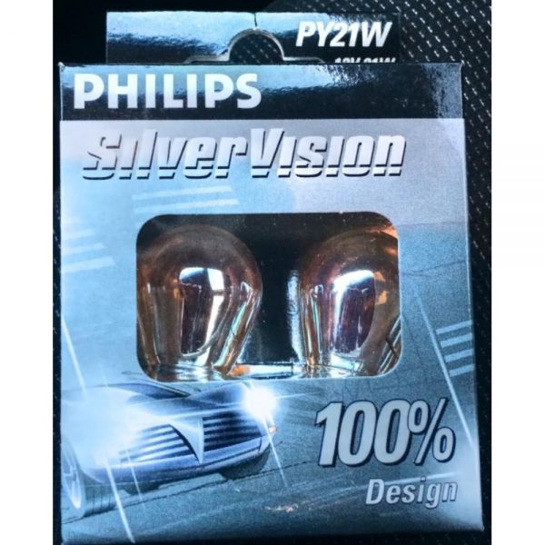 ����� ����������� Philips PY21W SilverVision, 2��/������ 12496SVS2 - �������� 1