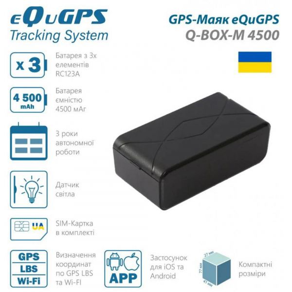 GPS-���� eQuGPS Q-BOX-M 4500 (TravelSIM) - �������� 1