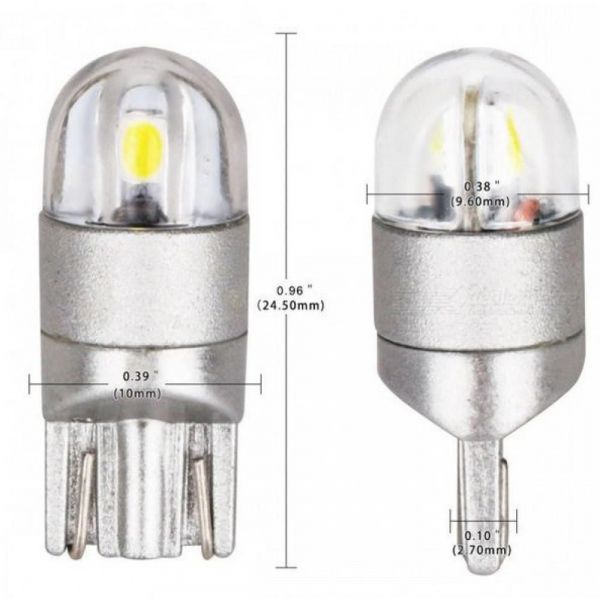 ������� LED IDIAL 481 T10 3030 2SMD/200LM 1W 6000K 12V CANBUS ��. (2 ��) - �������� 1