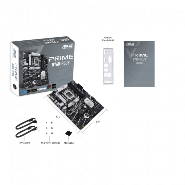   ASUS PRIME B760-PLUS s1700 B760 4xDDR5 M.2 HDMI D-Sub DP ATX 90MB1EF0-M1EAY0 -  7