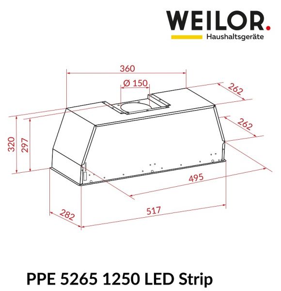 WEILOR PPE 5265 SS 1250 LED Strip -  10