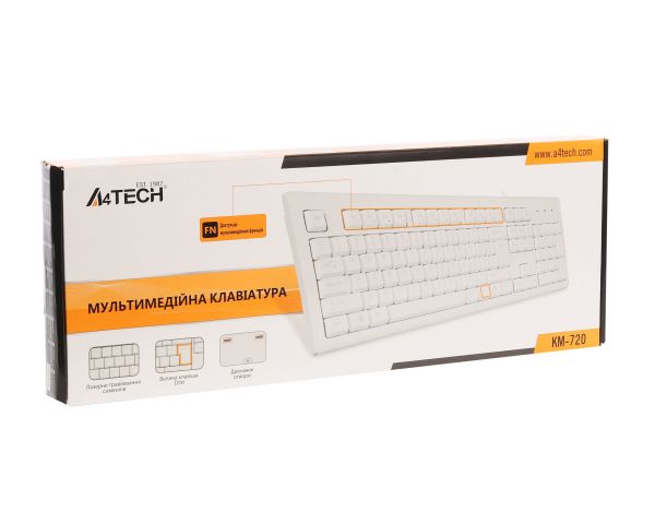 ��������� A4Tech KM-720 USB UA White (KM-720-WHITE-US) - �������� 5