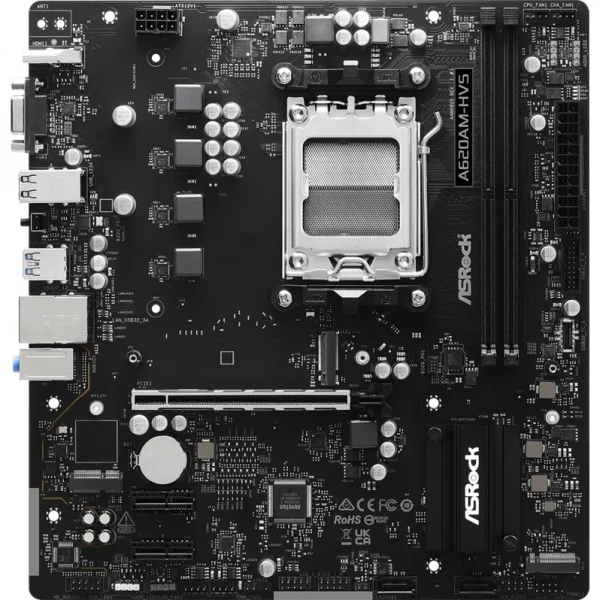 M  ASRock A620AM-HVS (sAM5, AMD A620A, DDR5) -  1