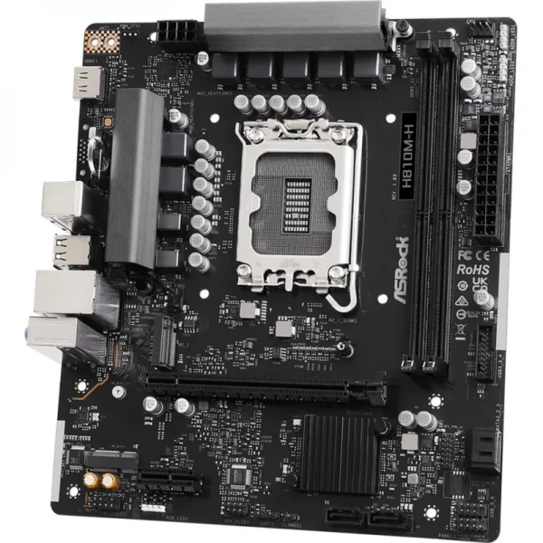 ����������� ����� LGA1851, ASRock H810M-H, H810, 2xDDR5, 1xPCI-E 4.0 x16, 1xPCI-E 4.0 x1, 1xM.2 (Key E), 4xSATA3, 1xM.2, ALC897, RTL8111H, HDMI, MicroATX - �������� 3