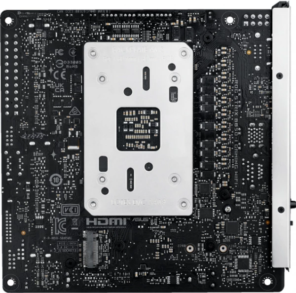 ASUS ����������� ����� sAM5/2DDR5/HDMI/USB4/1PCIe/2M.2/ 2SATA/LAN2.5Gb ROG STRIX B850-I GAMING WIFI - �������� 8