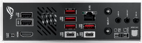 ASUS ����������� ����� sAM5/2DDR5/HDMI/USB4/1PCIe/2M.2/ 2SATA/LAN2.5Gb ROG STRIX B850-I GAMING WIFI - �������� 9