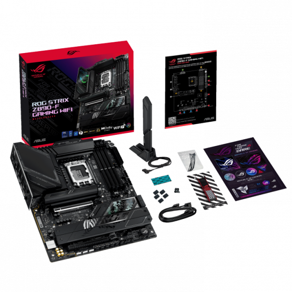 ASUS �������c��� ����� ROG STRIX Z890-F GAMING WIFI s1851 Z890 4xDDR5 M.2 DP HDMI Wi-Fi BT ATX 90MB1I40-M0EAY0 - �������� 9