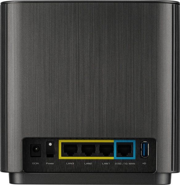 ASUS  ZenWiFi XT9 2PK AX7800 3xGE LAN 1x2.5GE WAN 1xUSB 3.2 MU-MIMO OFDMA MESH black 90IG0740-MO3B30 -  4