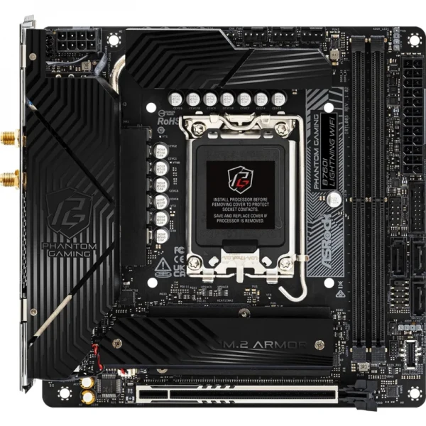 M  ASRock B760I Lightning WIFI (s1700, Intel B760, DDR5) -  1