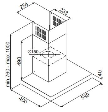 ������� BEST CHEF Slim Line 1100 Black 60 - �������� 8