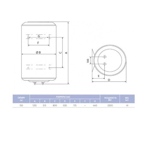 ������ Atlantic Opro Central Domestic Wall Mounted 150 ES-VM150ME-B (2200W) 871236 - �������� 7