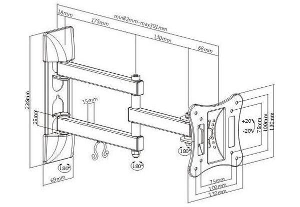 � ��������� BRATECK LPA51-113 - �������� 2
