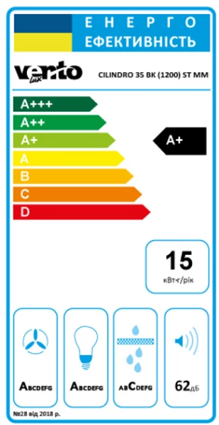 ������� VENTOLUX CILINDRO 35 BK (1200) ST MM - �������� 8