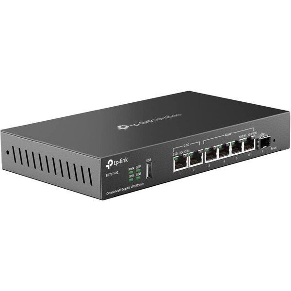   TP-LINK ER707-M2 1x2.5GE LAN 1x2.5GE WAN/LAN 4xGE LAN 1xSFP WAN/LAN 1xUSB 2.0 VPN Omada ER707-M2 -  2