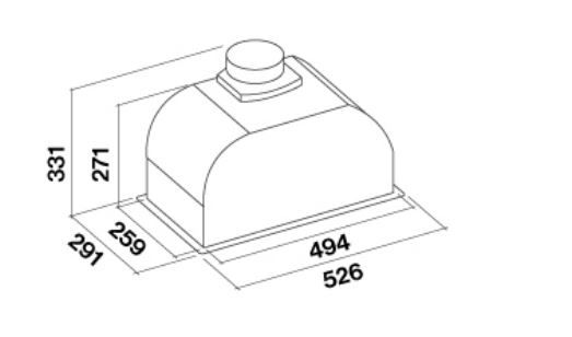 ������� Falmec GRUPPO INCASSO MURANO 50 White Glass 800 (CGIW50.E10P6#ZZZF491F) - �������� 2