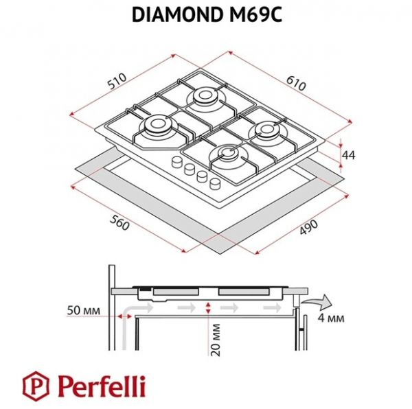    Perfelli DIAMOND M69C INOX -  12