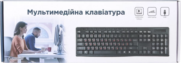 ��������� Gembird KB-UM-107-UA USB Black (KB-UM-107-UA) - �������� 4