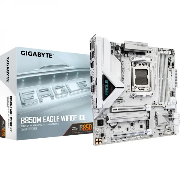   Gigabyte B850M EAGLE WF6E ICE (sAM5, AMD B850, DDR5) -  4
