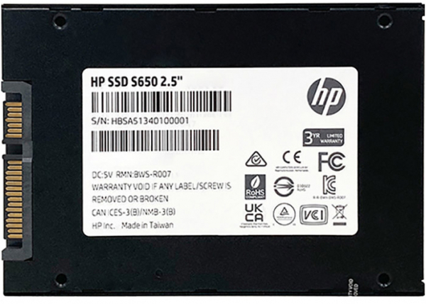 SSD ���������� HP S650 480Gb SATA3 2.5" 3D TLC (345M9AA) - �������� 4
