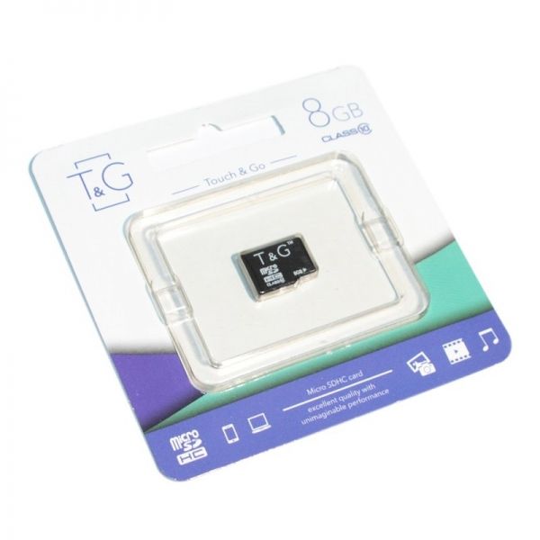   T&G microSDHC, 8Gb,   (TG-8GBSDCL10-00) -  1