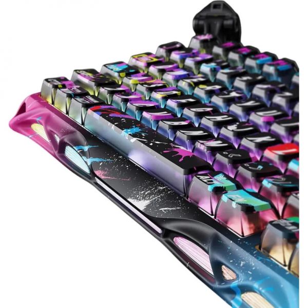��������� �������� GravaStar Mercury V75 Pro 80keys, Magnetic Jade Gaming, 8K, USB-A, RGB, Neon Graffiti GSV75PRO_U_CG_BLK - �������� 6