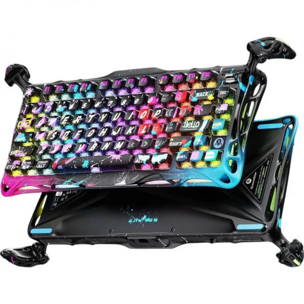 ��������� �������� GravaStar Mercury V75 Pro 80keys, Magnetic Jade Gaming, 8K, USB-A, RGB, Neon Graffiti GSV75PRO_U_CG_BLK - �������� 7
