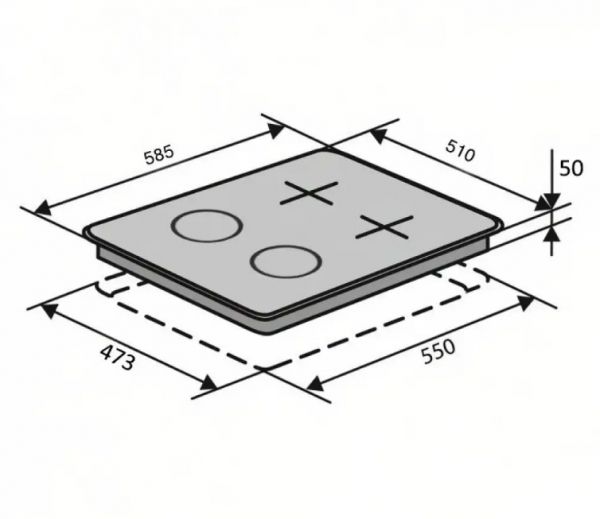 ��������������� �������� ����������� VENTOLUX HG622 B9G RCS (BK) - �������� 7