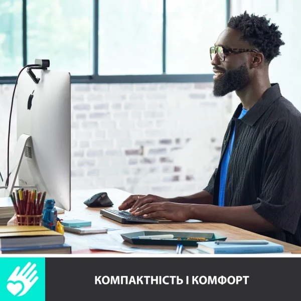  Logitech MX Keys Mini Minimalist Wireless Pale Grey (920-010499) -  3