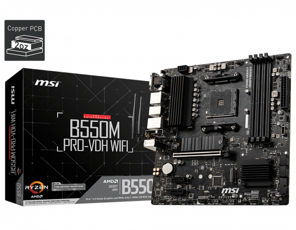�������c��� ����� MSI B550M PRO-VDH WIFI (AMD B550, Socket AM4, DDR4) - �������� 2