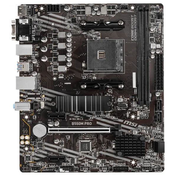 ����������� ����� MSI B550M PRO (B550, s-AM4, DDR4) - �������� 1