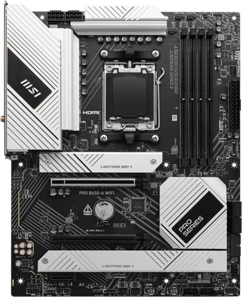 �������c��� ����� MSI PRO B650-A WIFI sAM5 B650 4xDDR5 M.2 HDMI DP WiFi BT ATX 911-7D75-013 - �������� 3