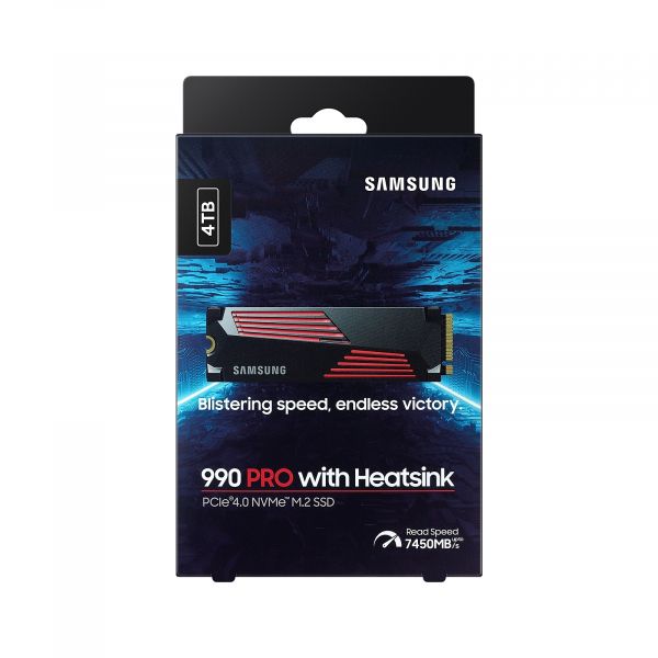 Samsung  SSD M.2 4TB PCIe 4.0 990PRO +  MZ-V9P4T0CW -  5