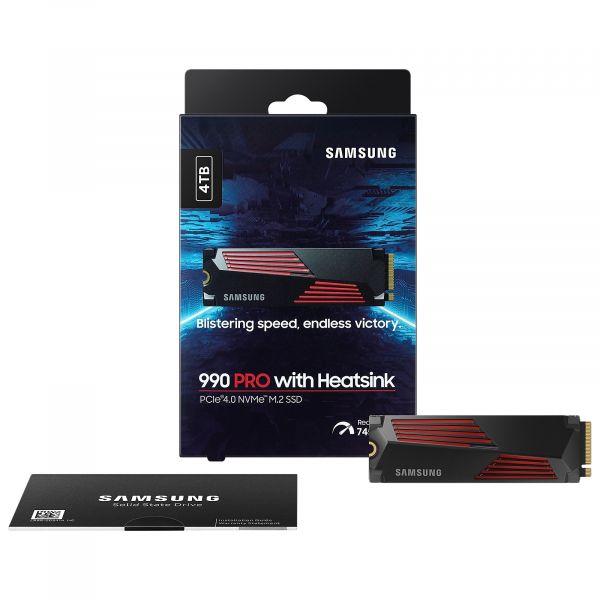 SSD  Samsung PRO 990 4TB M.2 PCIe 4.0+ (MZ-V9P4T0CW) -  6