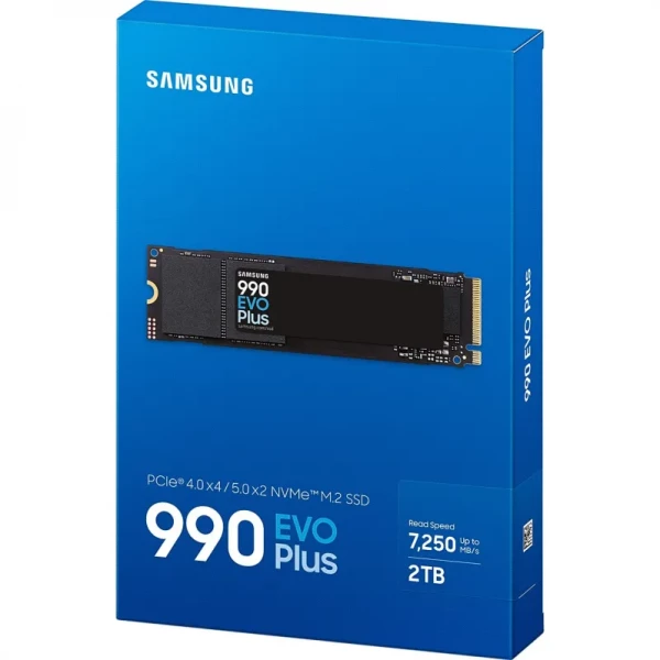 SSD  Samsung 990 Evo Plus 2Tb PCI-E 5.0 x2 M.2 2280 3D TLC (MZ-V9S2T0BW) -  4
