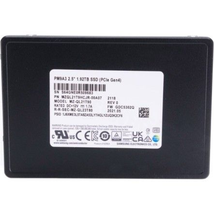 ����������� SSD U.2 2.5" 1.92TB PM9A3 Samsung (MZQL21T9HCJR-00A07) - �������� 4