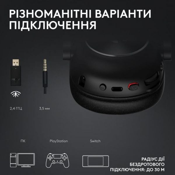 ��������� Logitech G Pro X2 Wireless LightSpeed Black (981-001263) - �������� 17