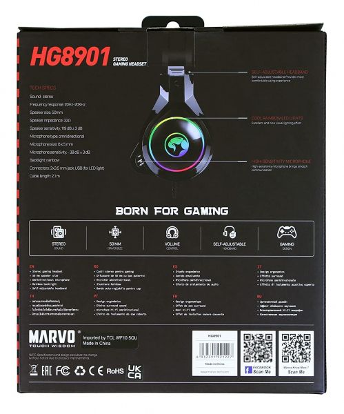 ��������� Marvo HG8901 Multi-LED Black - �������� 10