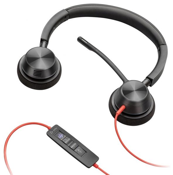 ��������� Poly Blackwire 3320-M Black Stereo Office Headset (8X220AA) - �������� 2