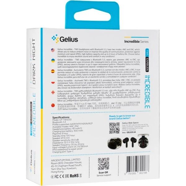��������� Gelius GP-TWS033 Incredible Dark Night UA UCRF - �������� 11