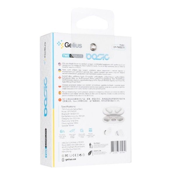 ��������� Gelius Pro GP-TWS011 Basic White UA UCRF - �������� 8