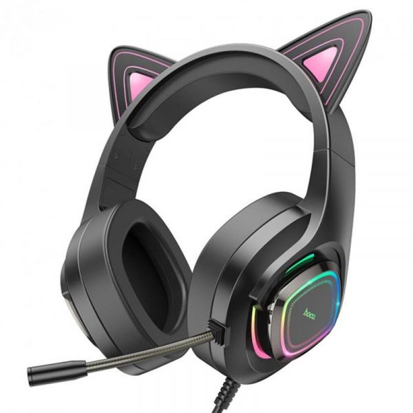 �������� Hoco W107 Cute Cat Ear luminous Phantom Black EU - �������� 1